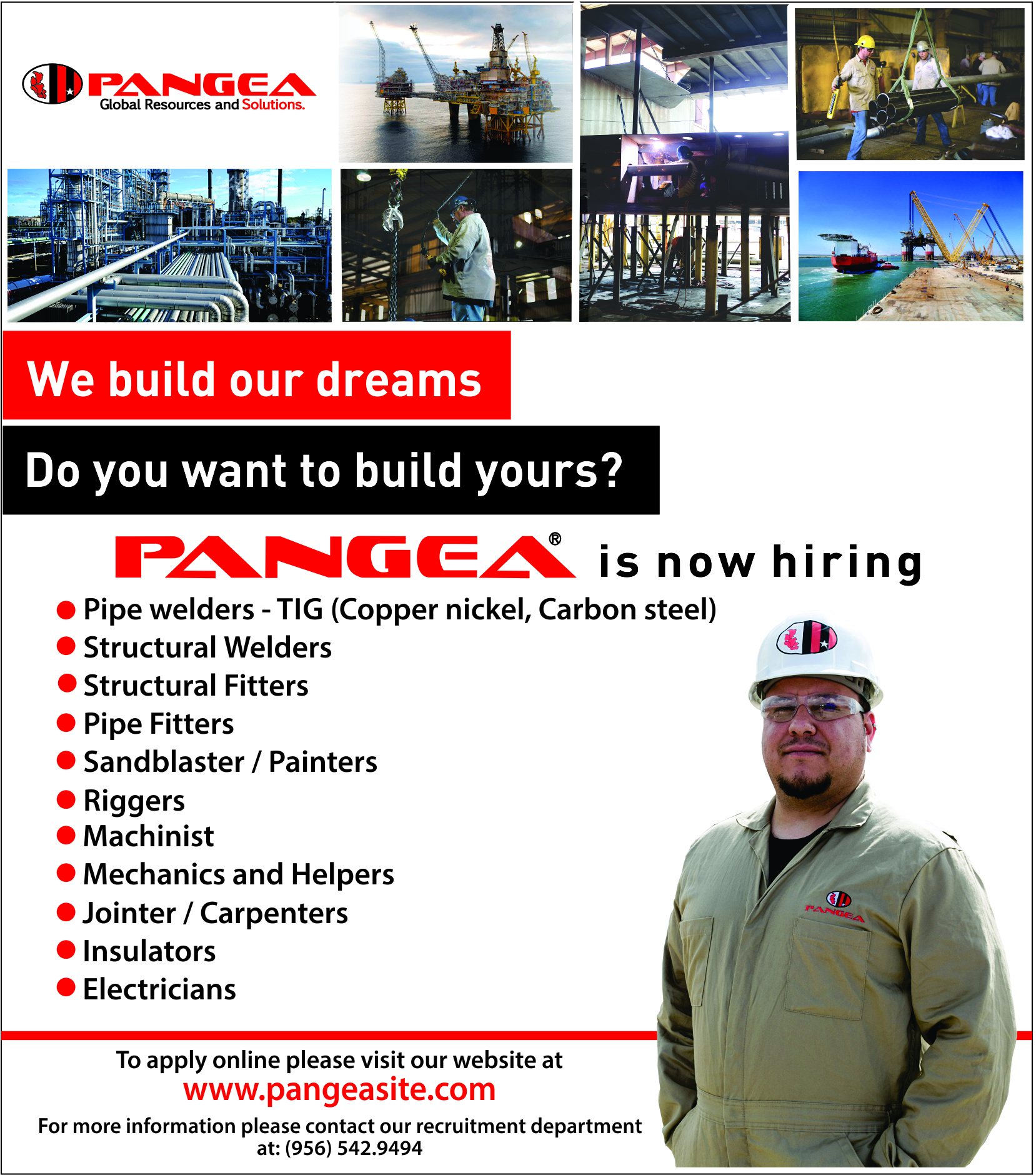 Pangea now Hiring Multiple Jobs