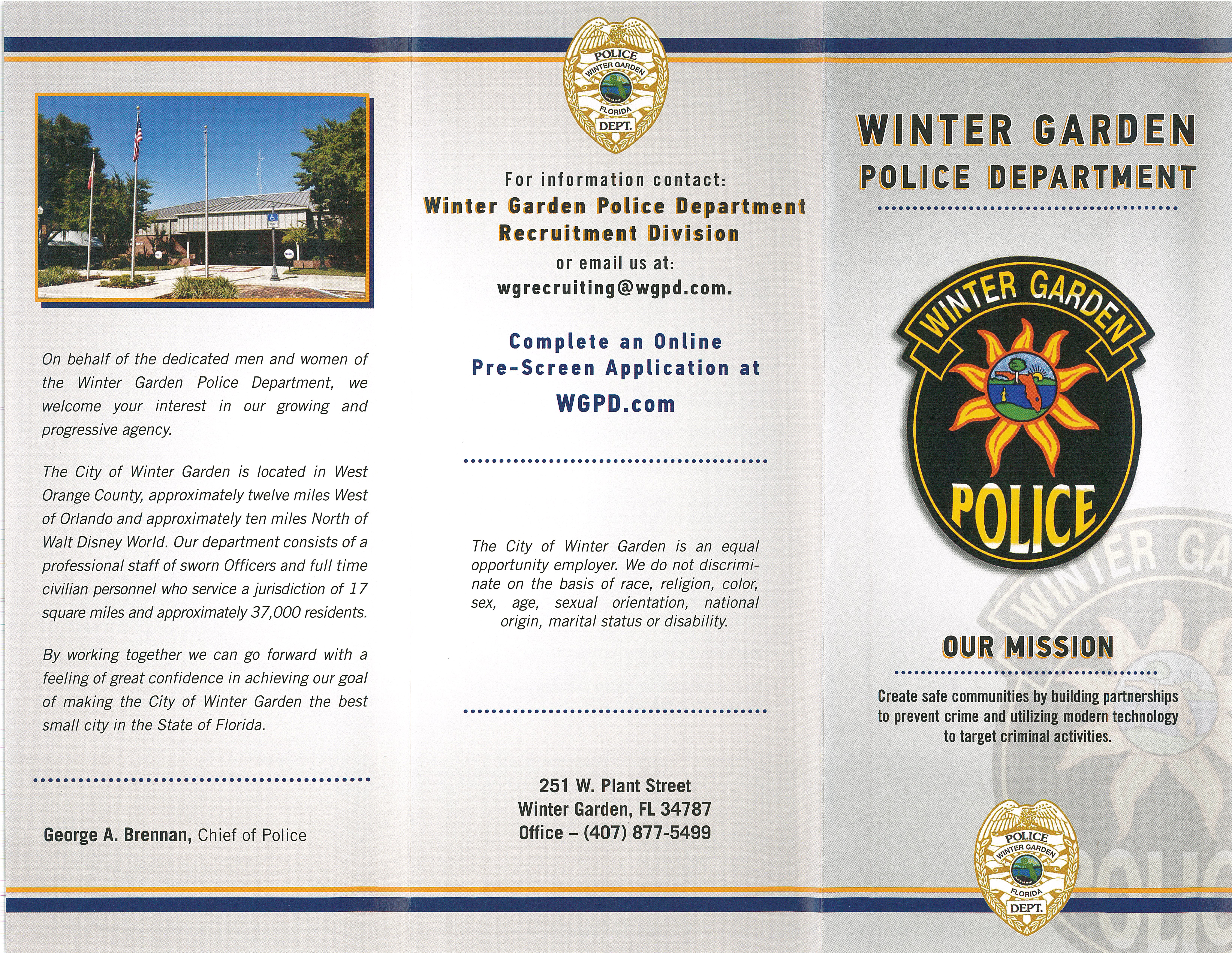 Winter Garden PD Hiring