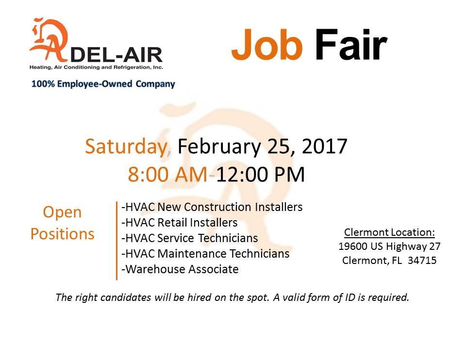 DEL-AIR Job Fair in Clermont