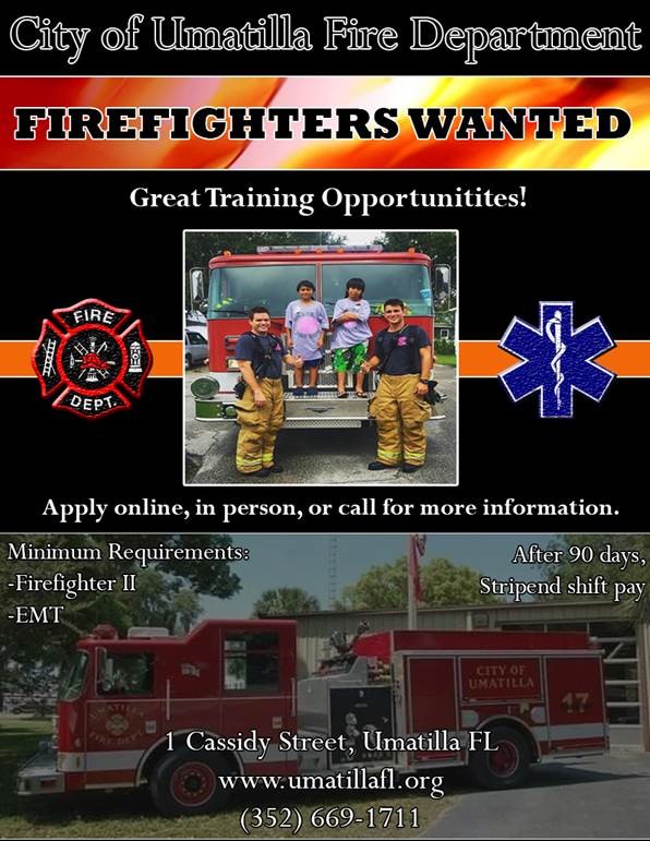 Umatilla Fire Department Hiring