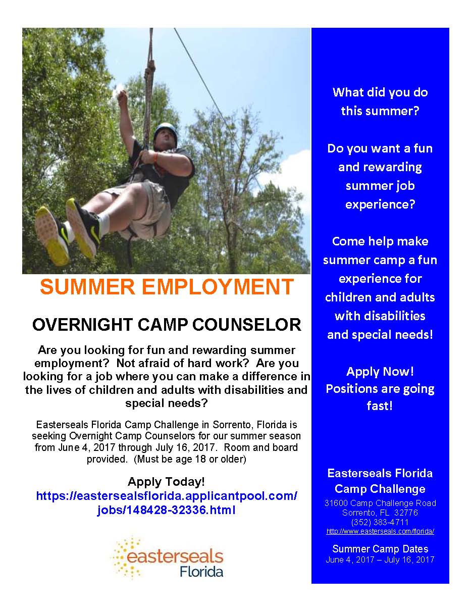 Summer Camp Counselor Wanted