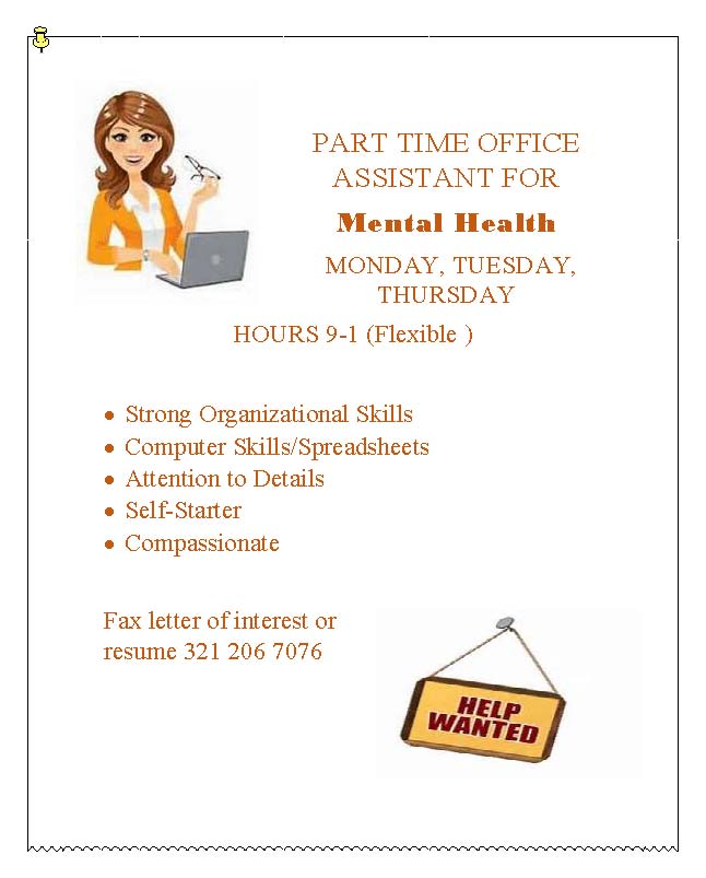 PT Office Assistant Wanted