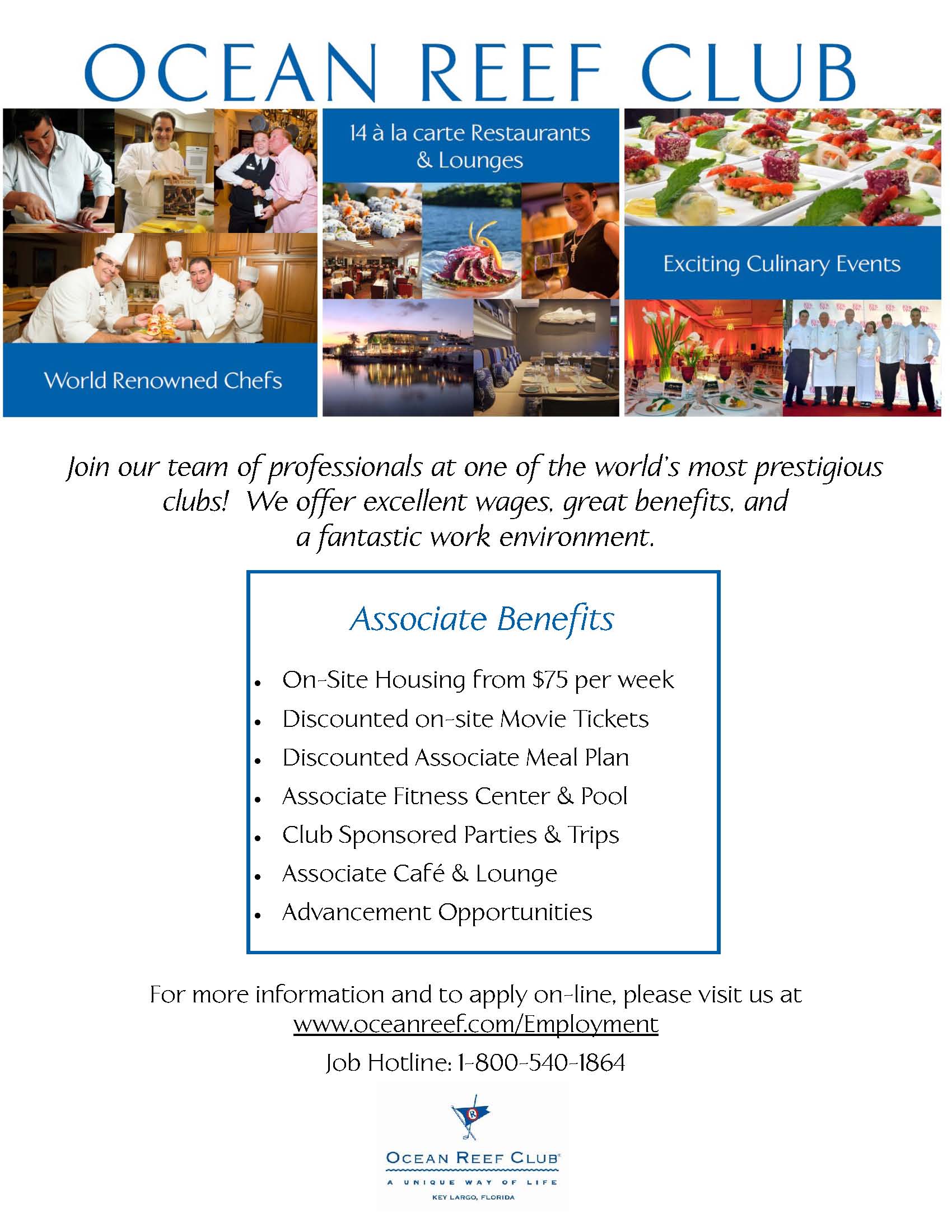 Ocean Reef Club Hiring